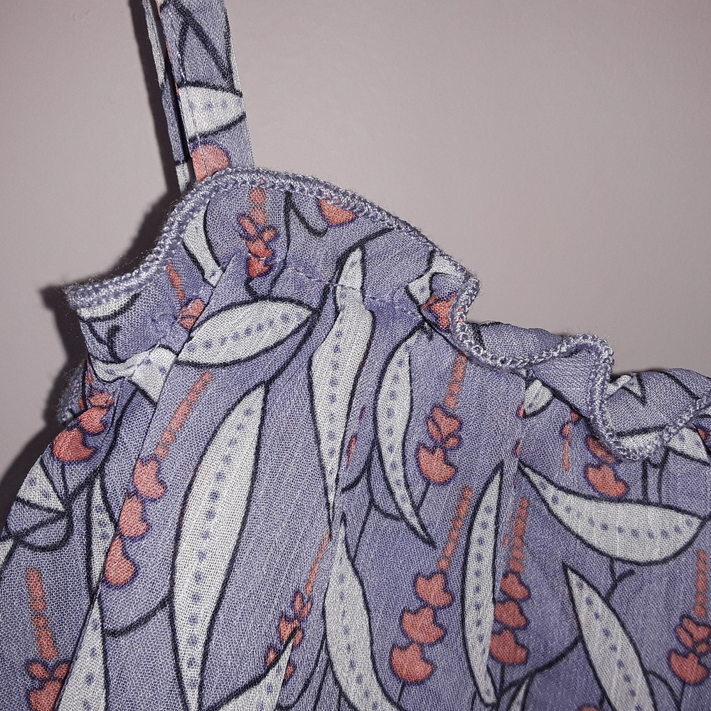 Spaghetti Strap Ruffle Printed Dress - Picture 4 of 8
